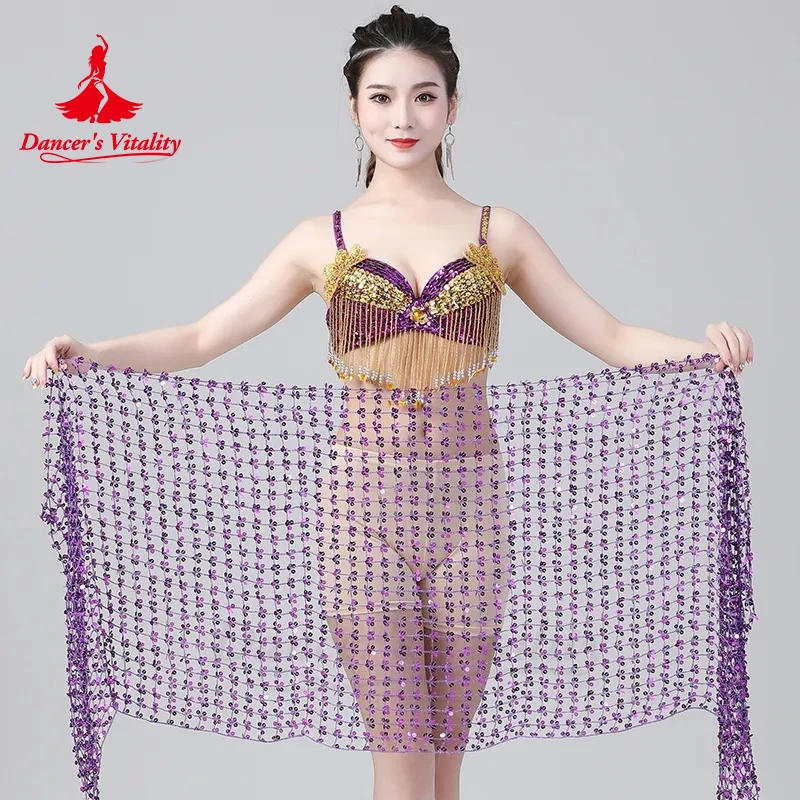 Belly dance veil for women belly dancing clothing hip scarf women Oriental Dance chian belt accessories