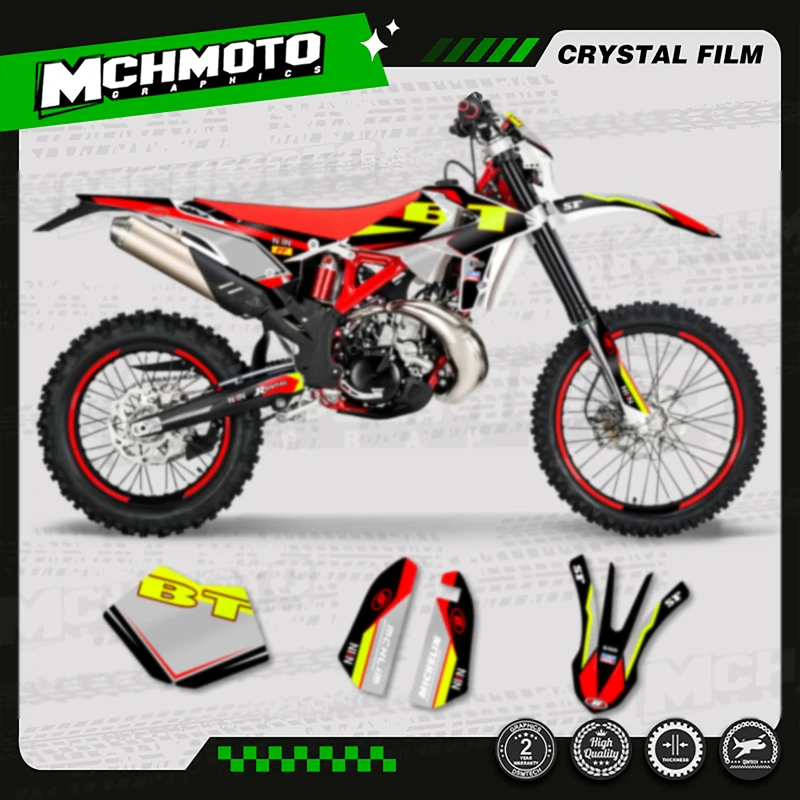 

MCHMFG Motorcycle Team Motorcycle Decal Stickers For Beta RR 2018-2019 2018 2019 250 300 350 -005