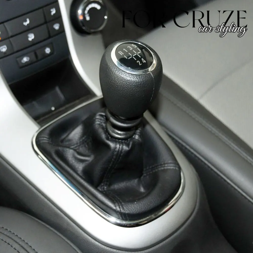 Car Gear Shift Knob Gaiter Boot Cover for Chevrolet Cruze 2008 2009 2010 2011 2012 2013 Leather Dust-proof Covers Accessories