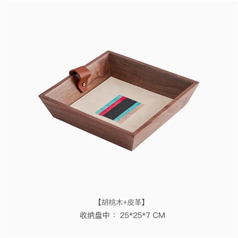 Desktop Decoration Storage Tray, Wooden Sundries, Cosmetic Storage Box, Key, Mobile Phone Holder Boxes, Stationery Organizer