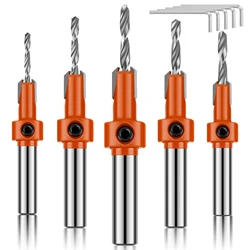 Adjustable Hex Shank HCS Woodworking Countersink Drill Bit Router Bit Screw Extractor Remon Demolition For Wood Milling Cutter