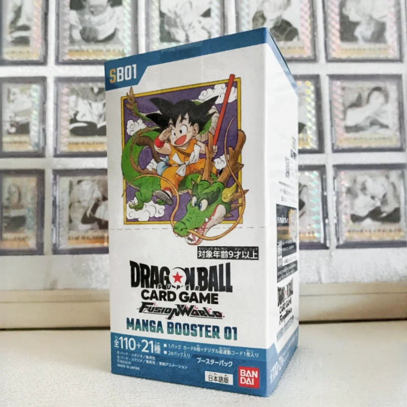 

Bandai Dragon Ball Manga Booster 01 Fusion World Series TCG Игровая карта Версия к 40-летию Аниме Коллекционные предметы Модная игрушка
