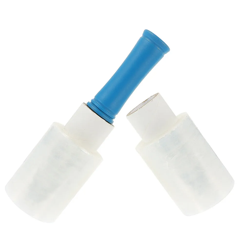 1Set Pe Handle Mini Stretch Wrap Film 10Cm X150m Clear Plastic Wrap Industrial Strength for Moving Packaging Hand Stretch Film