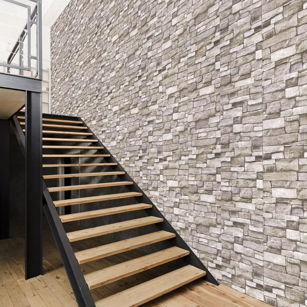 3D-стенные панели, пилинг и наклейка из пенопласта, 3D-шпалери из кирпича, самоклеящиеся обои из искусственного камня (20 шт.)