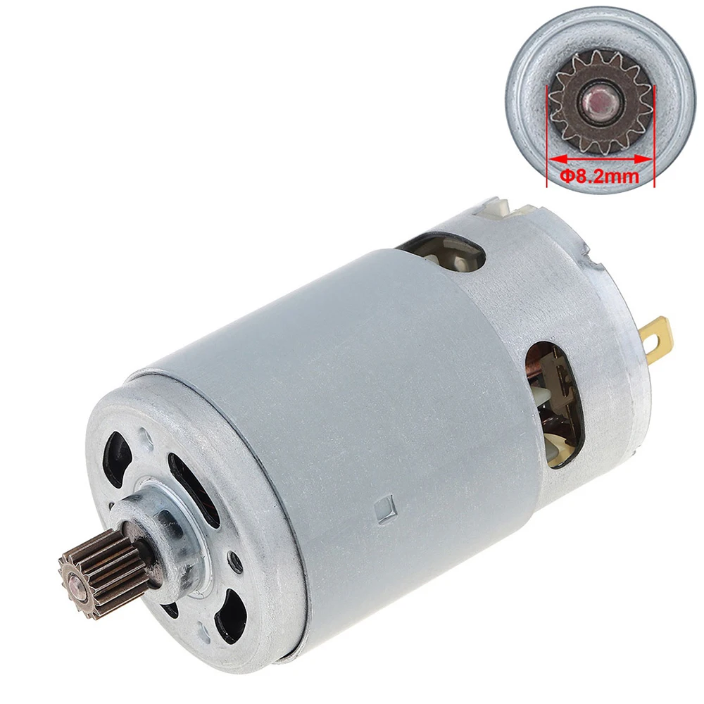 21V RS550 Motor Brushed Motor 14 Teeth Suitable for 4/6 Inch Cordless Mini Logging Saw Chainsaw Power Tool Accessories