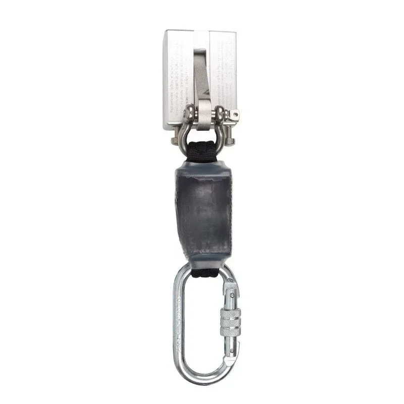 Wind power track slider anti-fall device aerial work electrician external card type fall stopper self-locking device