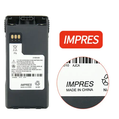 Motorola-Batterie 7.5V, 2100mAh, NTN981, A, AR, B, NTN9858, A, AR, B, C, XTS1500, Magasin 1500, Nouveau, 2 pièces