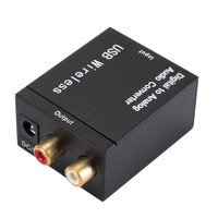 Digital to Analog Audio Converter Bluetooth-Compatible Optical Fiber Toslink Coaxial Signal to RCA R/L Audio Decoder SPDIF DAC