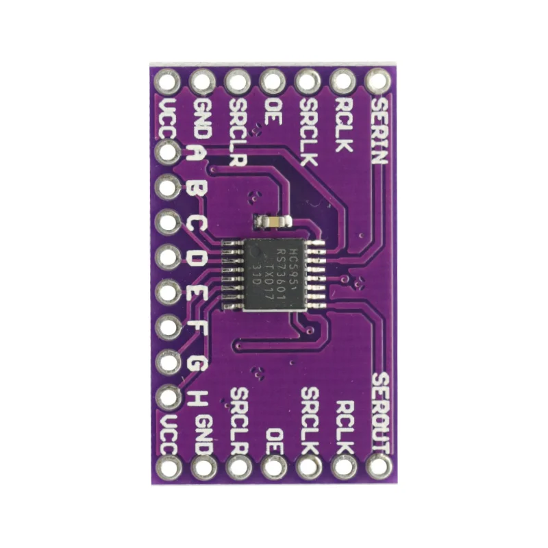 وحدة اندلاع تسجيل التحول 8 بت ، 74HC595 ، جديدة