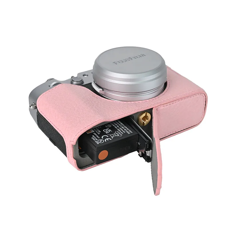 Camera Shoulder Strap PU Leather Camera Case Cover For Fujifilm X100VI X100 Mark VI X100VI Casing Cover