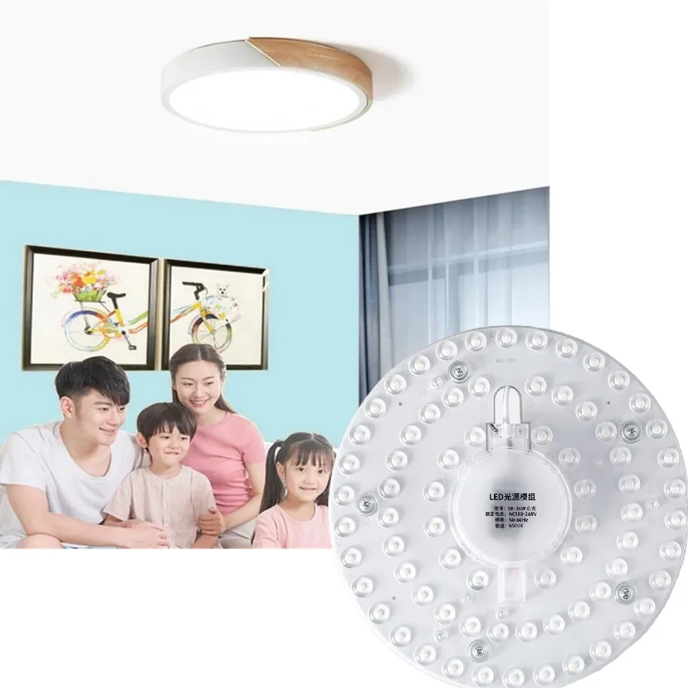 IRALAN Led لوحة ل مصباح السقف الثريا 220 فولت الضوء البارد/مصباح لوحة الضوء الدافئ سهلة التركيب المغناطيسي Led مصباح لوح