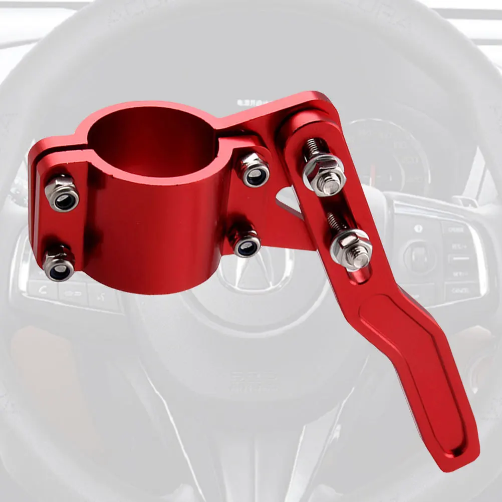 

Car Turn Signal Rod Extension Red Aluminum Alloy Sturdy Multi Functional Fast Adjustment Tool Wheel Turn Rod Extension