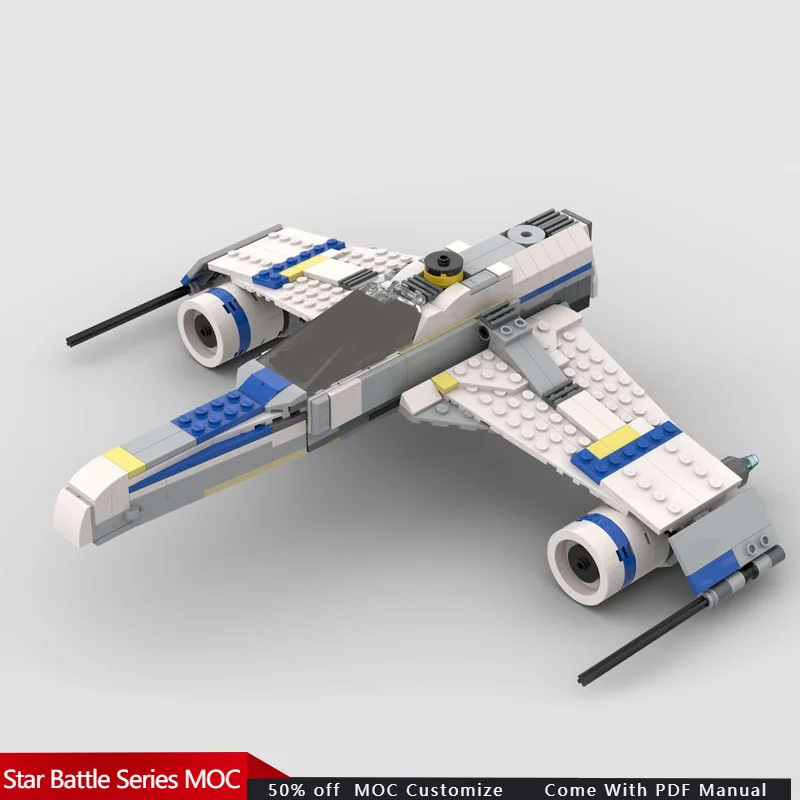 

413 шт. Star Battle E-Wing Starfighter - Альтернативная сборка 75399 Rebel U Wing MOC Настроить модульную игрушку для мальчика «сделай сам», подарок на день рождения