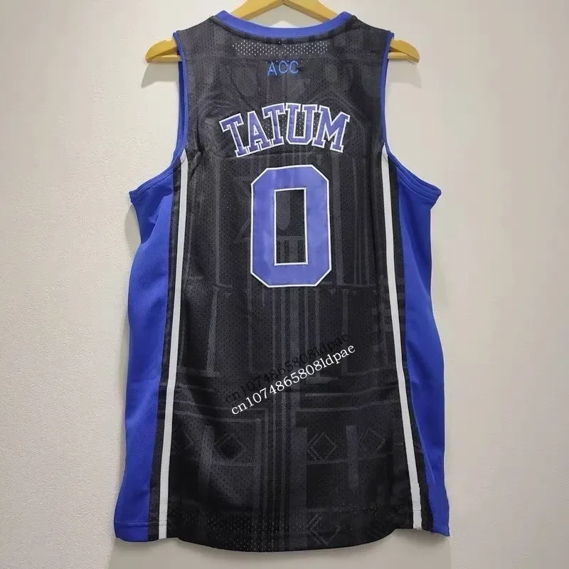 Basketball Jersey Men Women Oversize 0 Tatum Duke University Embroidery Sewing Breathable Sports High Street Hip Hop Sportswear