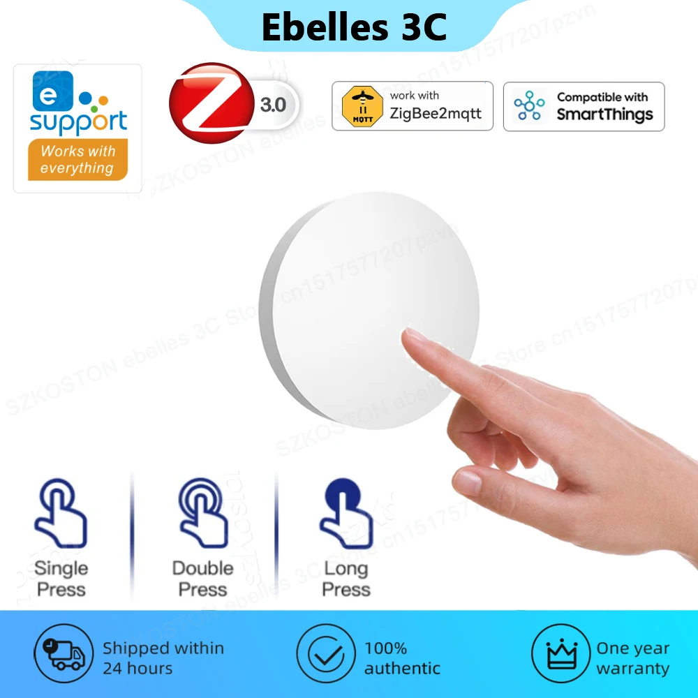 eWeLink App ZigBee Smart Scene Switch Wireless Push Button Switches Smart Home Automation Remote Control for Zigbee2MQTT Alice