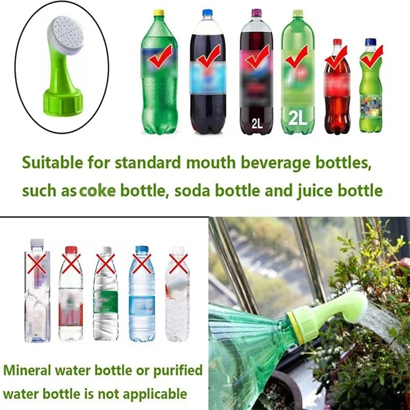 ABKO-Bottle Cap Sprinkler Portable Plastic Plant Sprinkler Garden Plant Watering Device DIY Irrigation