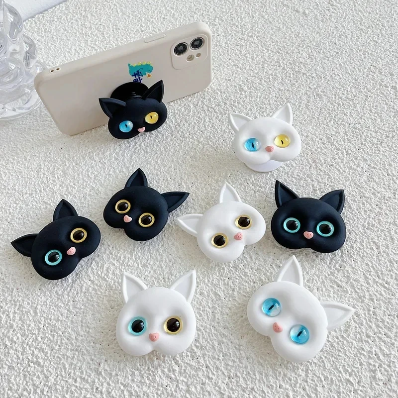 

1/2/4pcs Cute Cartoon Animal Support Mobile Phone Extension Frame Finger Bracket Cat Universal Fold Mobile Phone Bracket