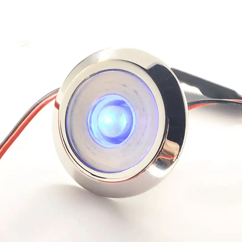 Waterproof RV Stair LED Lamp Warm/Blue Light 12V/24V/DC 10V-30V 316 Stainless Steel Cover Welcome Floor Lamp For Yacht Car Boat