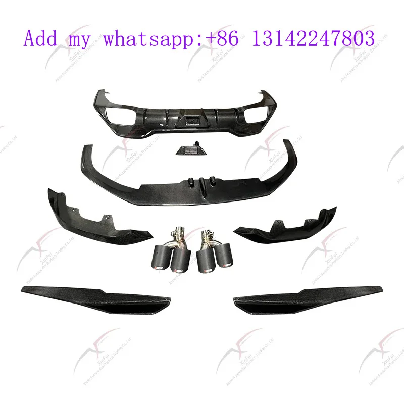 l Small Surround ModificationSuitable for  8 Series AC Body Kit Mode, Front Lip Side Skirt Corner Protector, Rear Lip