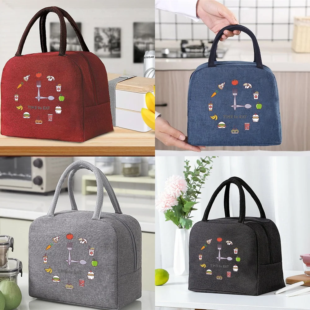 

Insulated Lunch Bag Handbags Box for Women Work Meal Kids Portable Thermal Food Picnic Bags Cooler Organizern for Work or School