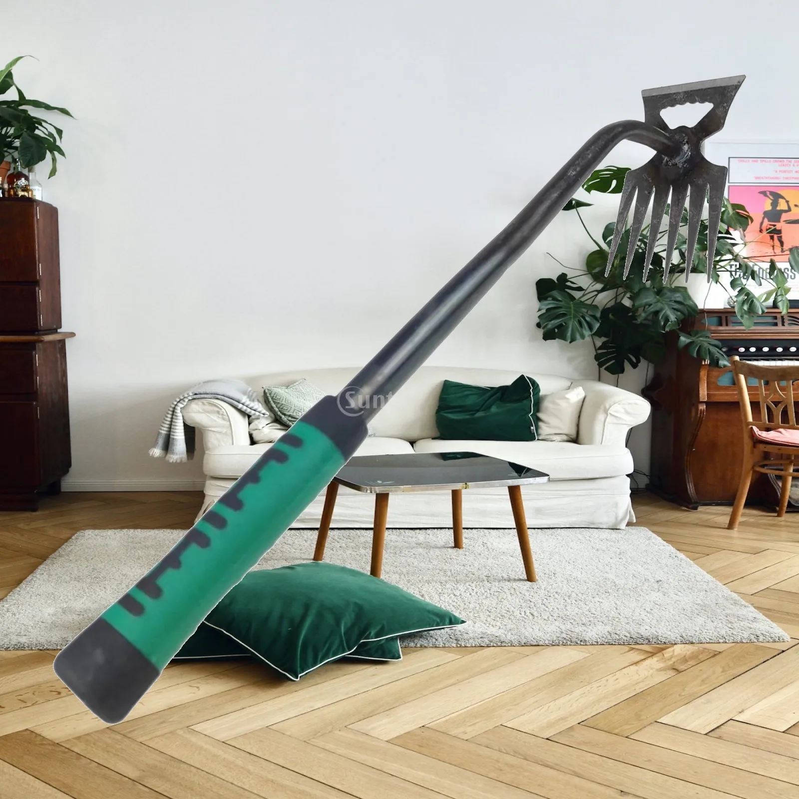 Multifunctional Weeding Puller Tool with Ergonomic Rubber Handle for Garden Grass Root Removal and Transplanting