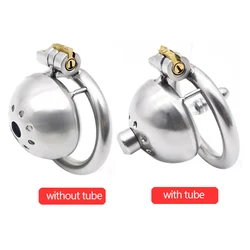 Cock lock Chaste bird 304 stainless steel Male Chastity Device Super Small Short Cock Cage with Stealth lock Ring Sex Toy