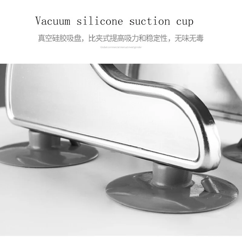 New Manual Multifunctional Vegetable & Meat Slicer 304 Stainless Steel Blade Adjustable Thickness Anti-Slip Portable