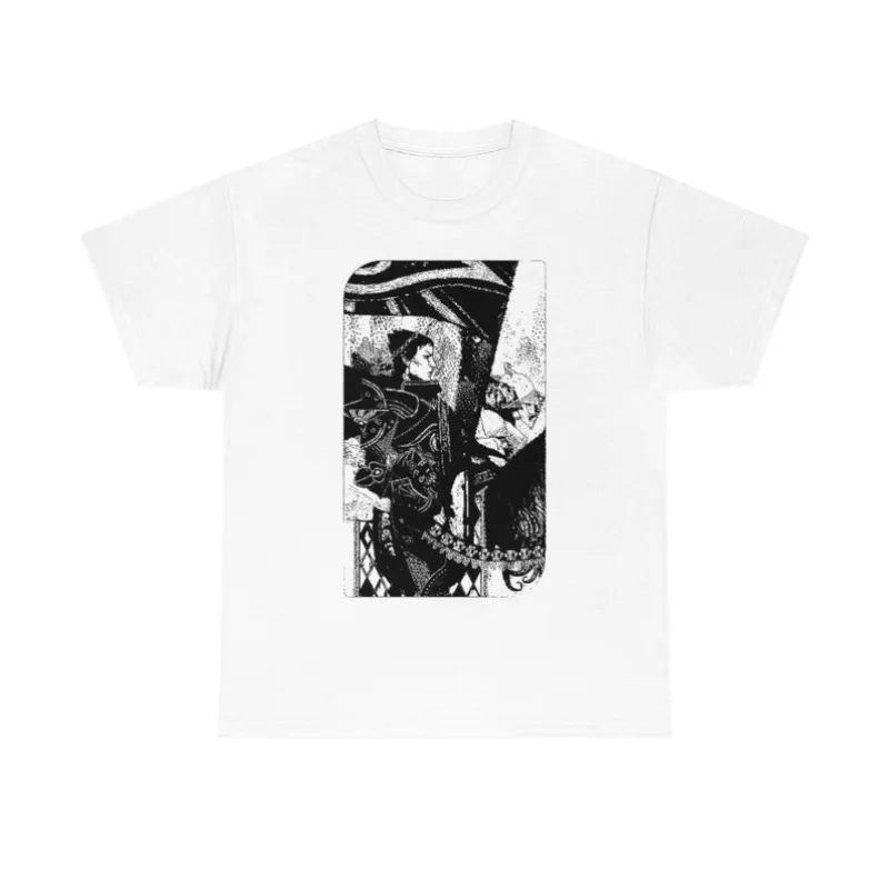

00012850#A-Dragon Age Cassandra Heavy Cotton Tee: High Quality Fabric, Unisex T-Shirt, 3 Colors, Gaming Merch, Inquisition, Taro