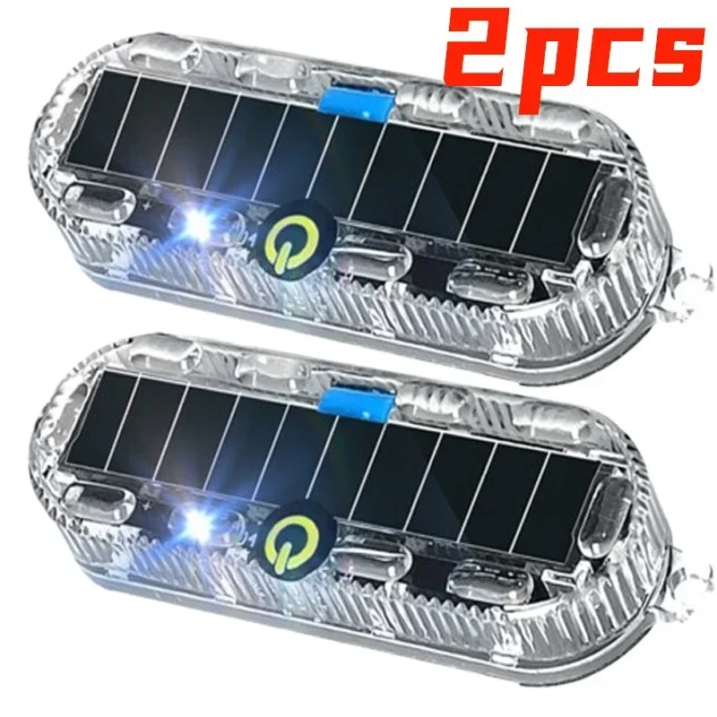1-4Pcs Solar-powered Warning Light LED Warning Light Safety Flashing Adjustable Automatic Parking Reversing Warning Light