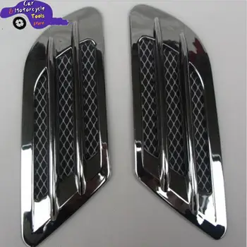 2 Teile/satz Auto Seite Luftstrom Vent für Fender Loch Abdeckung Intake Grille Kanal Dekoration ABS Kunststoff Aufkleber