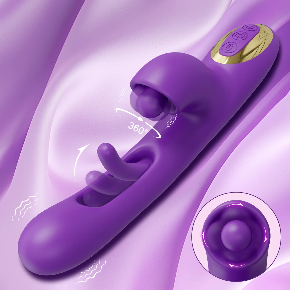 Powerful Tapping G Spot Vibrator Female Flapping Clitoris Stimulator Massager 3 Motors Dildo Adults Goods Sex Toys for Women