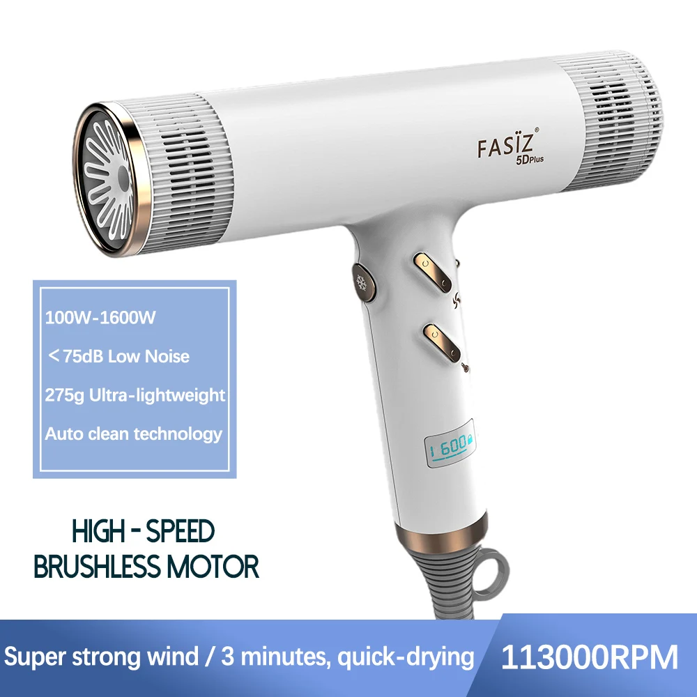 مجفف شعر احترافي منخفض الضوضاء ، مجففات بمحرك بدون فرش ، مجففات شعر منزلية ، قوة عالية ، من من من من من من نوع ww ، RPM ،