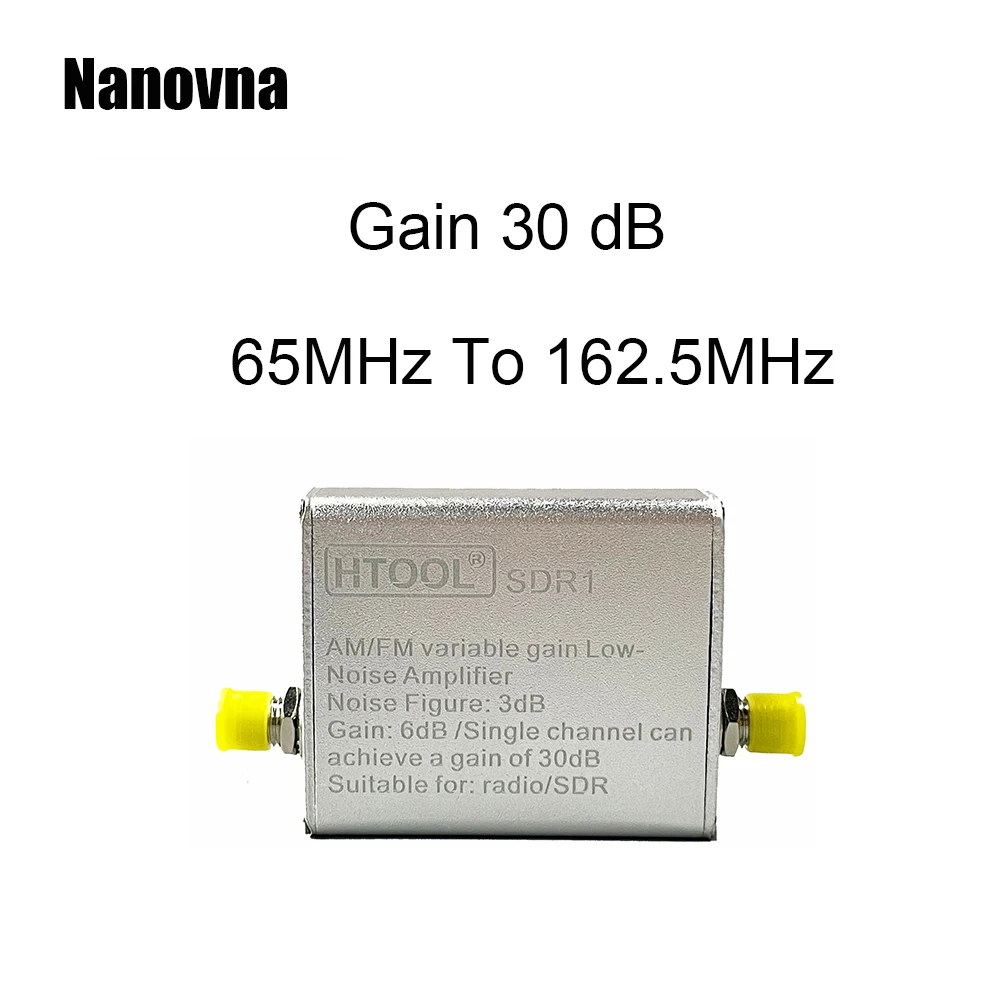 

Nanovna SDR1 Low Noise Amplifier 65-162.5MHz Gain 30dB FM Antenna Signal Amplifier SDR Radio LNA Wideband Preamplifier Band