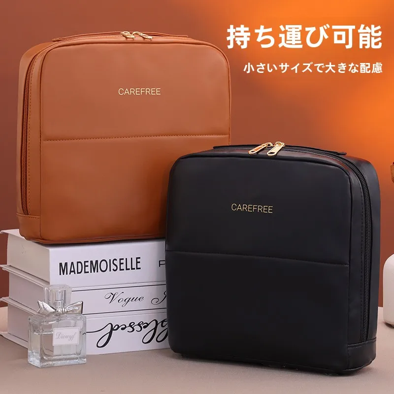 新しいシンプルで大容量のメイクブラシバッグ、持ち運び可能な自立式折りたたみ式ハンディ収納バッグ、家庭用と旅行用
