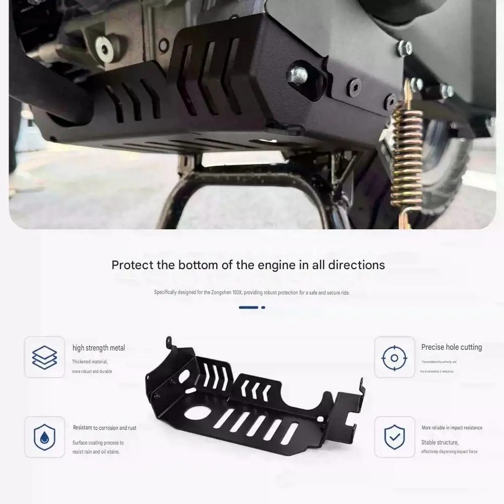 Modified engine chassis underbody protection cover, aluminum alloy radiator guard, suitable for ZONTES 125X 125V 150X 150V