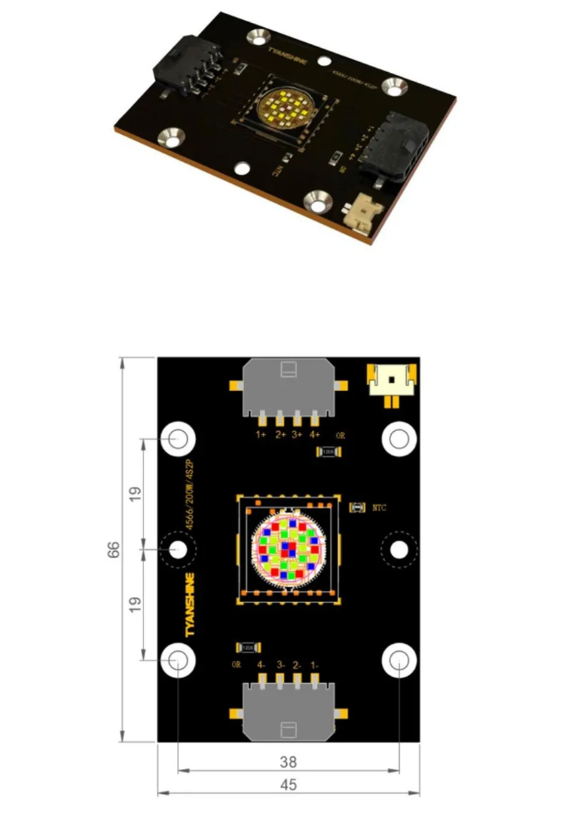 LED High-Power Projector Light Source 200W-600W LED Chip Tyanshine TX4566 Ra 95 LED Replacement for Profile Light Studio Lights