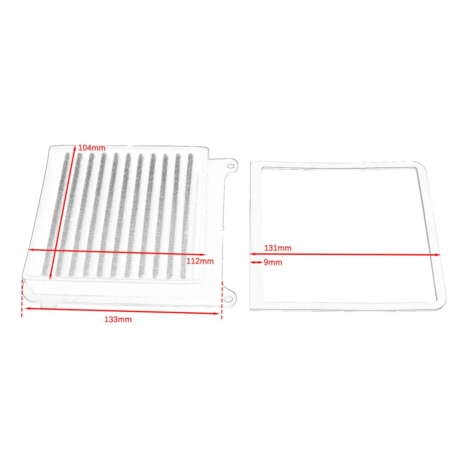 High Efficiency Motorcycle Engine Air Filter Easy Install Quality Replacement for Honda CRF1100 2020-2025