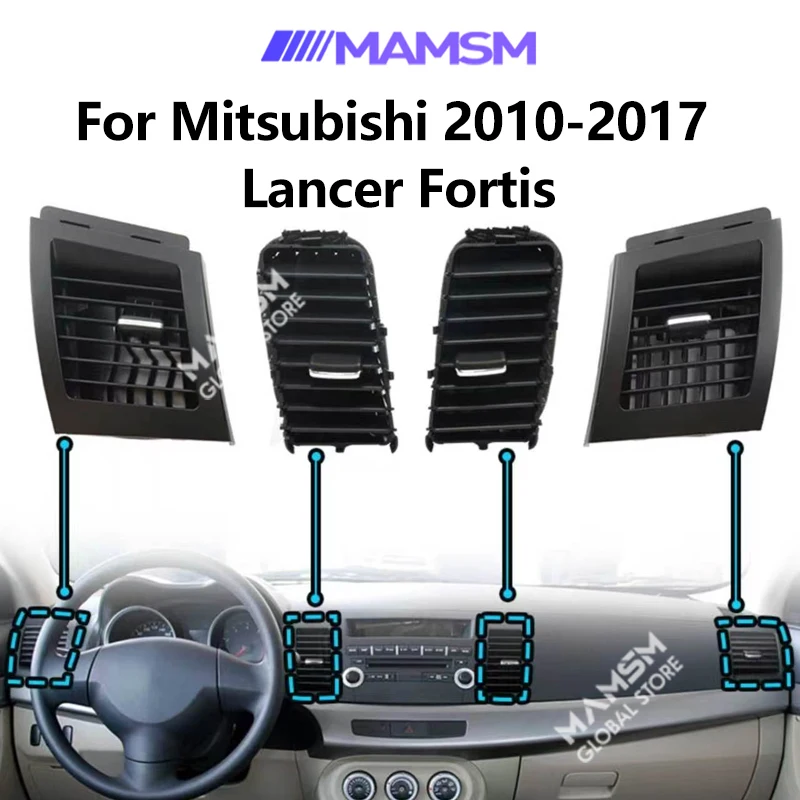 Air Conditioner Vent Outlet For Mitsubishi 2010-2017 Lancer Fortis Car Accessories AC Outlet Panel Grille Cover
