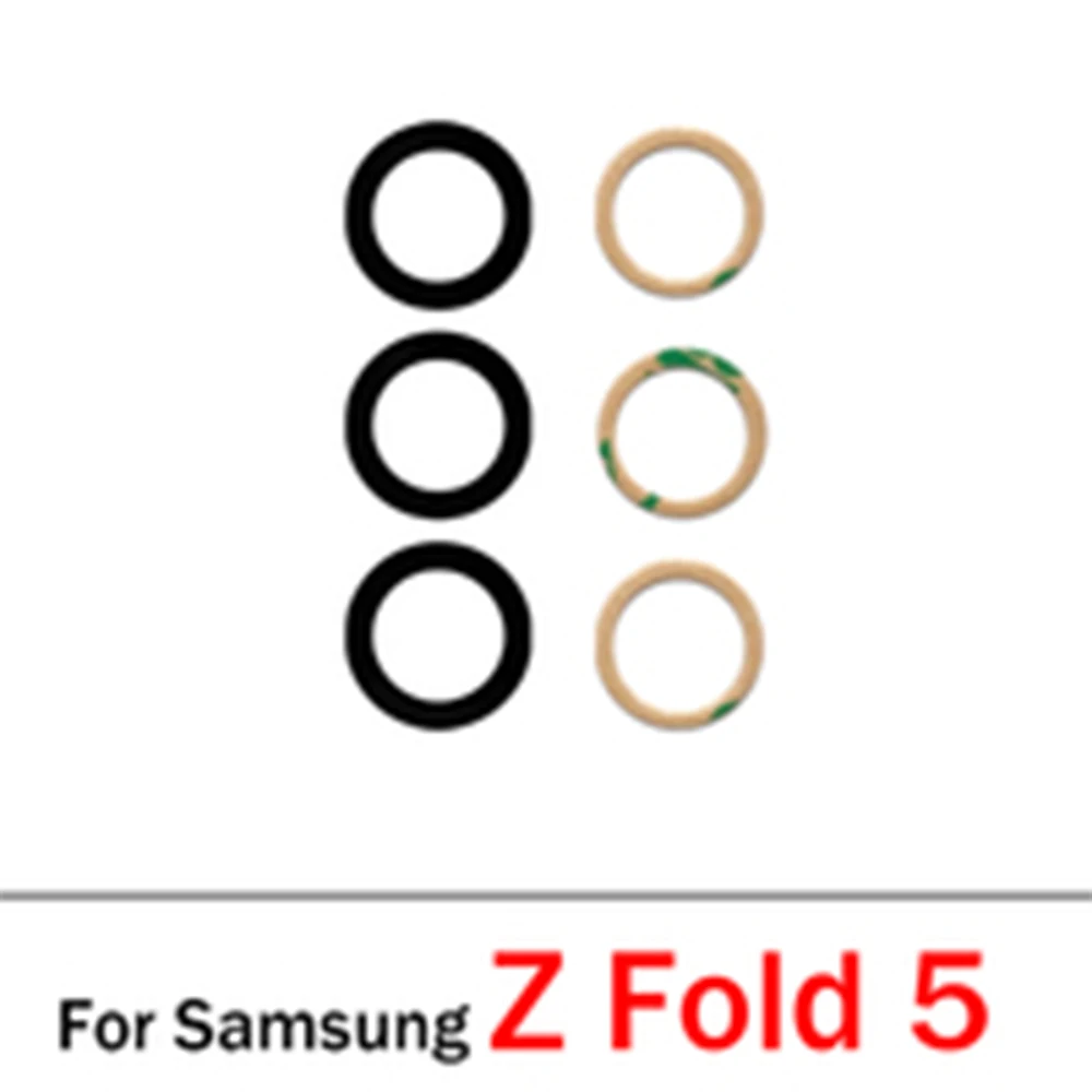 NEW Camera Glass Lens Back Rear Camera Glass Lens with Glue Replacement Repair Spare Parts For Samsung Z Fold Flip 2 3 4 5 6