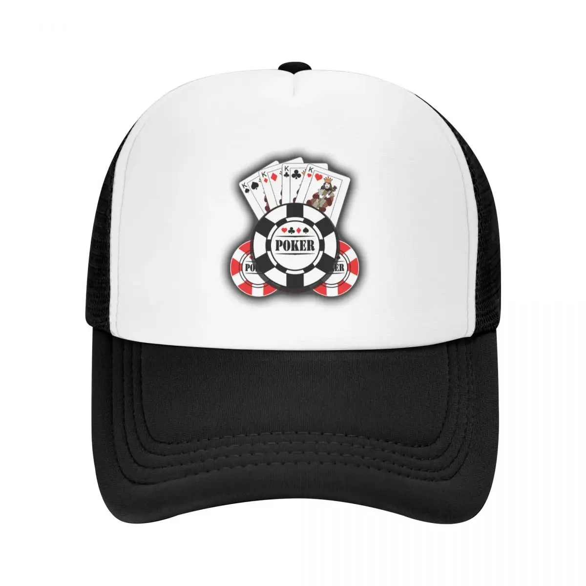 

Classic Poker King Trucker Hat for Men Women Custom Adjustable Adult Baseball Cap Summer Hats