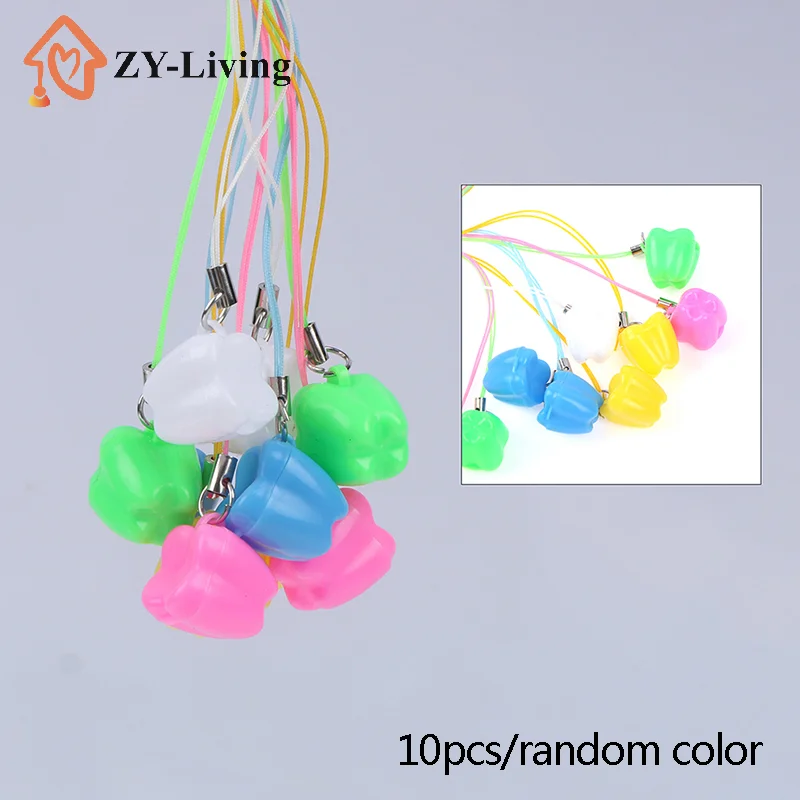 10pcs Colorful Baby Kids Tooth Storage Box Organizer Milk Box Children's Souvenir Save Baby Teeth Keepsake Holder