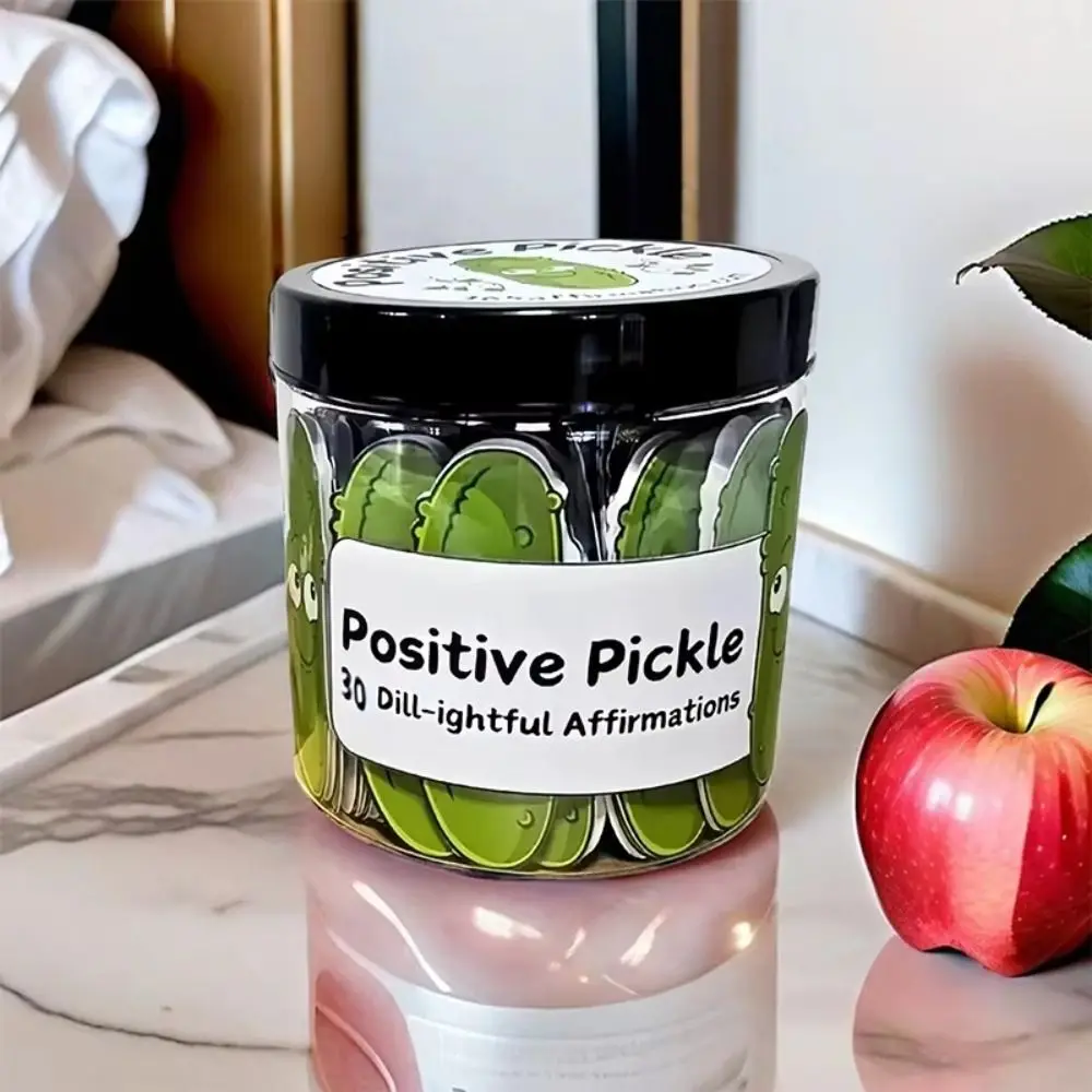 Pickle/Potato Positive Emotional Cards 30/60 Sheets With Jar Emotional Support Cards Emotional Support