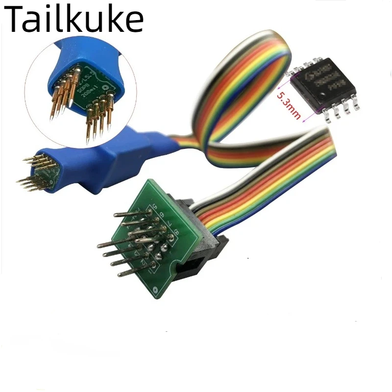 SOP8 SMT chip probe wire burning and writing test read-write top pin hard disk ROM air conditioner E square SOIC1.27