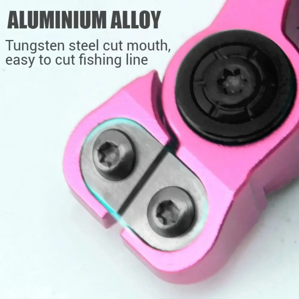 

Tungsten Steel Head Fishing Line Cutter with Hanging Hole Built-in Spring Lure Shears Waterproof Lightweight Fishing Line Cut