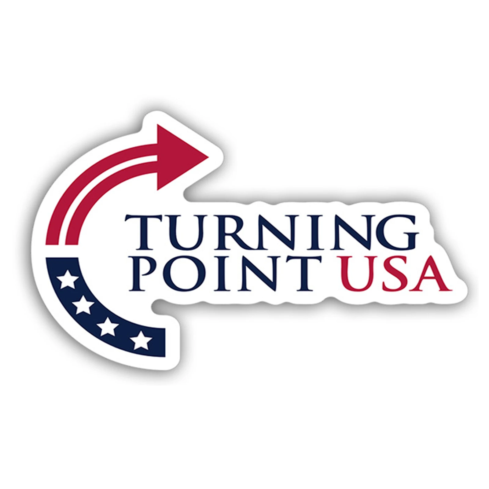 Turning Point USA Fridge Magnetic Decal Removable 4x6In Magnetic Sticker Magnetic Sign for Truck SUV Van Bumper & Smooth Surface
