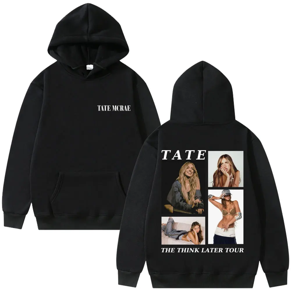 

Tate Mcrae The Think Later Tour Hoodie Men Women Fashion Vintage Trend Tracksuit Fleece Cotton Oversized Sweatshirt Streetwear