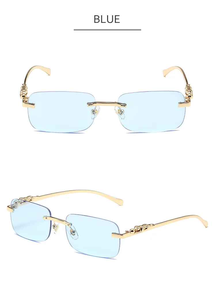 Amerikanische Luxusmarke Damen Sonnenbrille Outdoor Freizeit Strand Herren Sonnenschutz Leopardenkopf Ultraleichter Rahmen Sonnenbrille UV400 – Detail 8