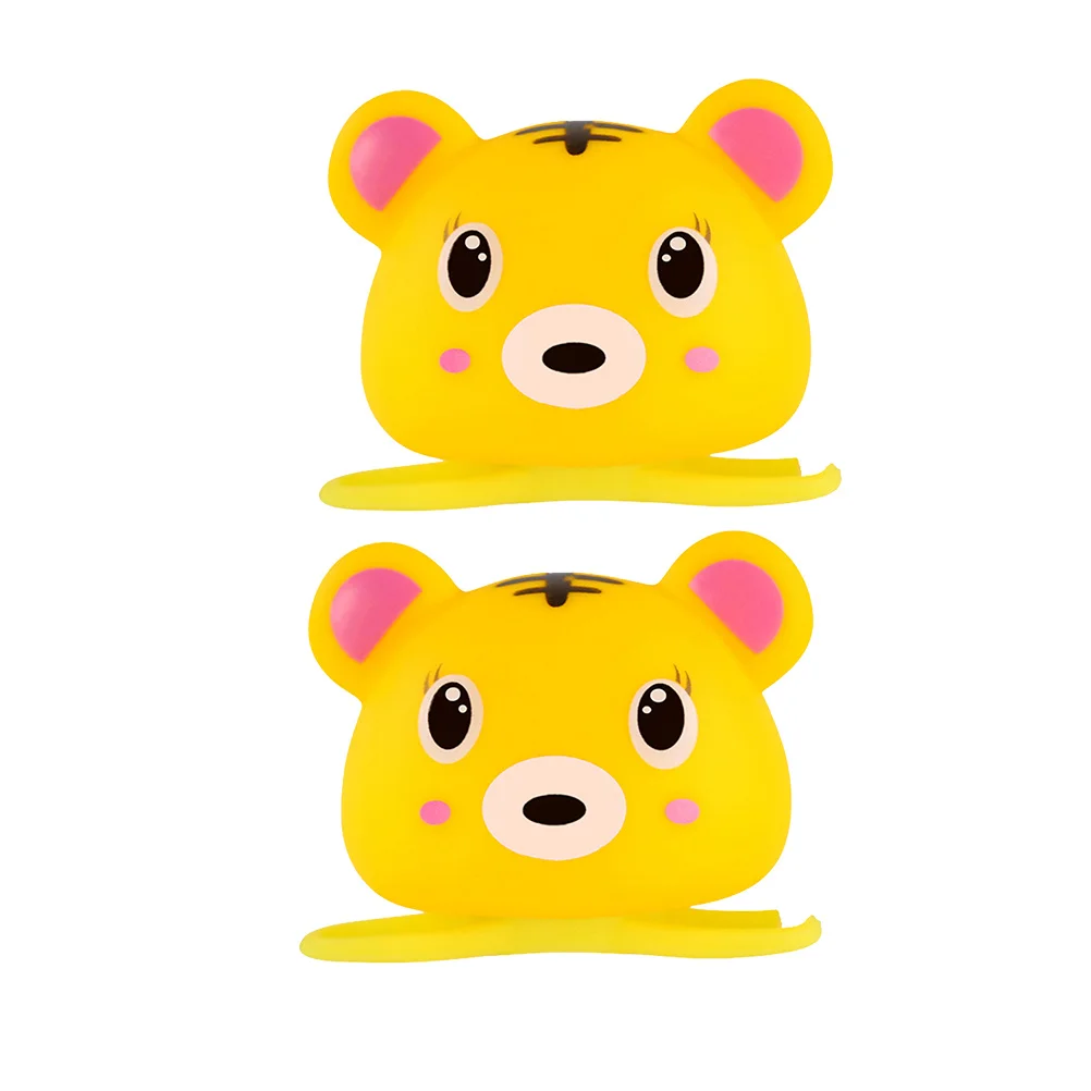 2 قطعة جرس الدراجة التوازن النمر تصميم الصوت ضوء Led القرن للأطفال في الهواء الطلق ركوب الكرتون الحيوان الملحقات مصباح