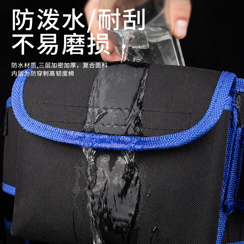 Multi-color Electricians Tool Belt Repair Pouch Pocket Tool Waist Bag Multifunctional Waterproof Carpenter Oxford Cloth Tool Bag