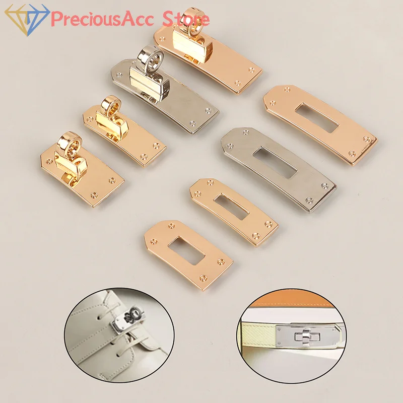 1Set Fashion Bag Lock Set Metal Buckles Clasp For Bag Strap Women Handbag Purse Twist Locks DIY Hardware Accessories